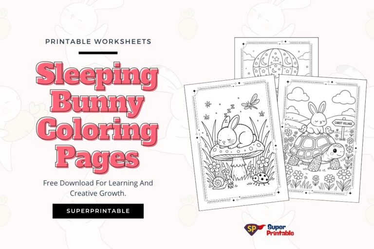 20+ Sleeping Bunny Coloring Pages (Free PDF Printables)