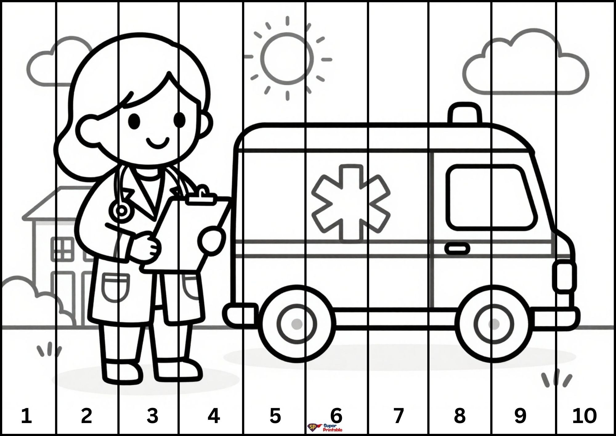 Community Helper Cut and Color 1