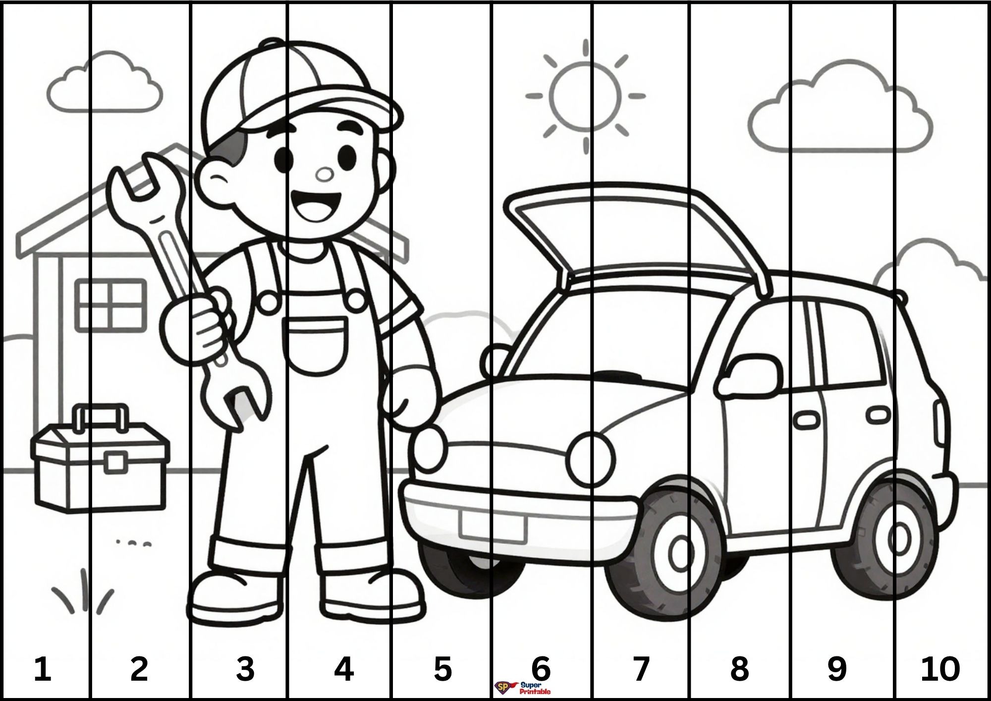 Community Helper Cut and Color 10