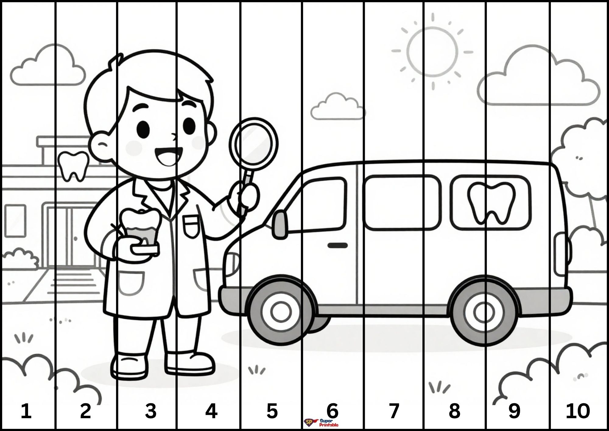 Community Helper Cut and Color 11