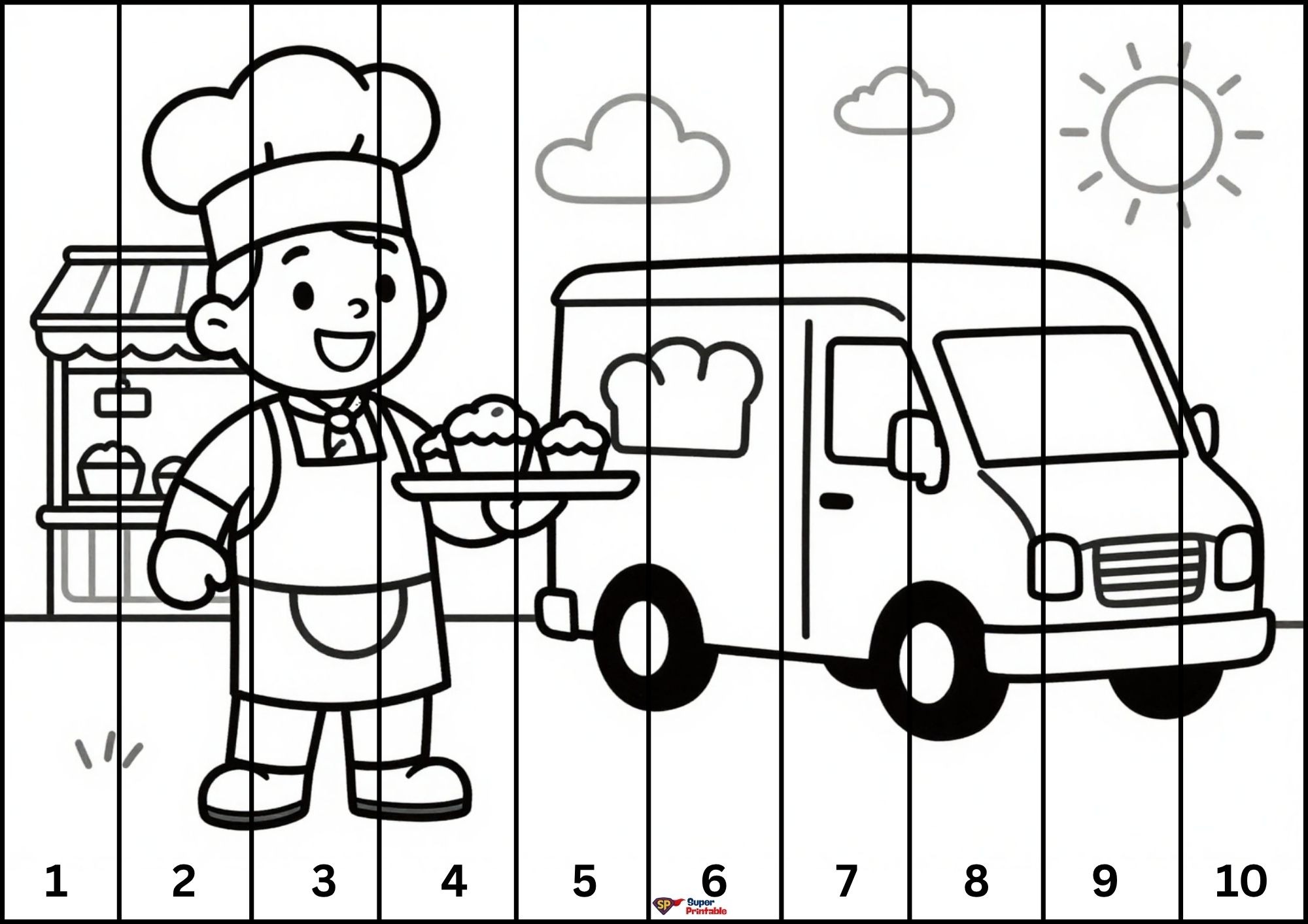 Community Helper Cut and Color 8