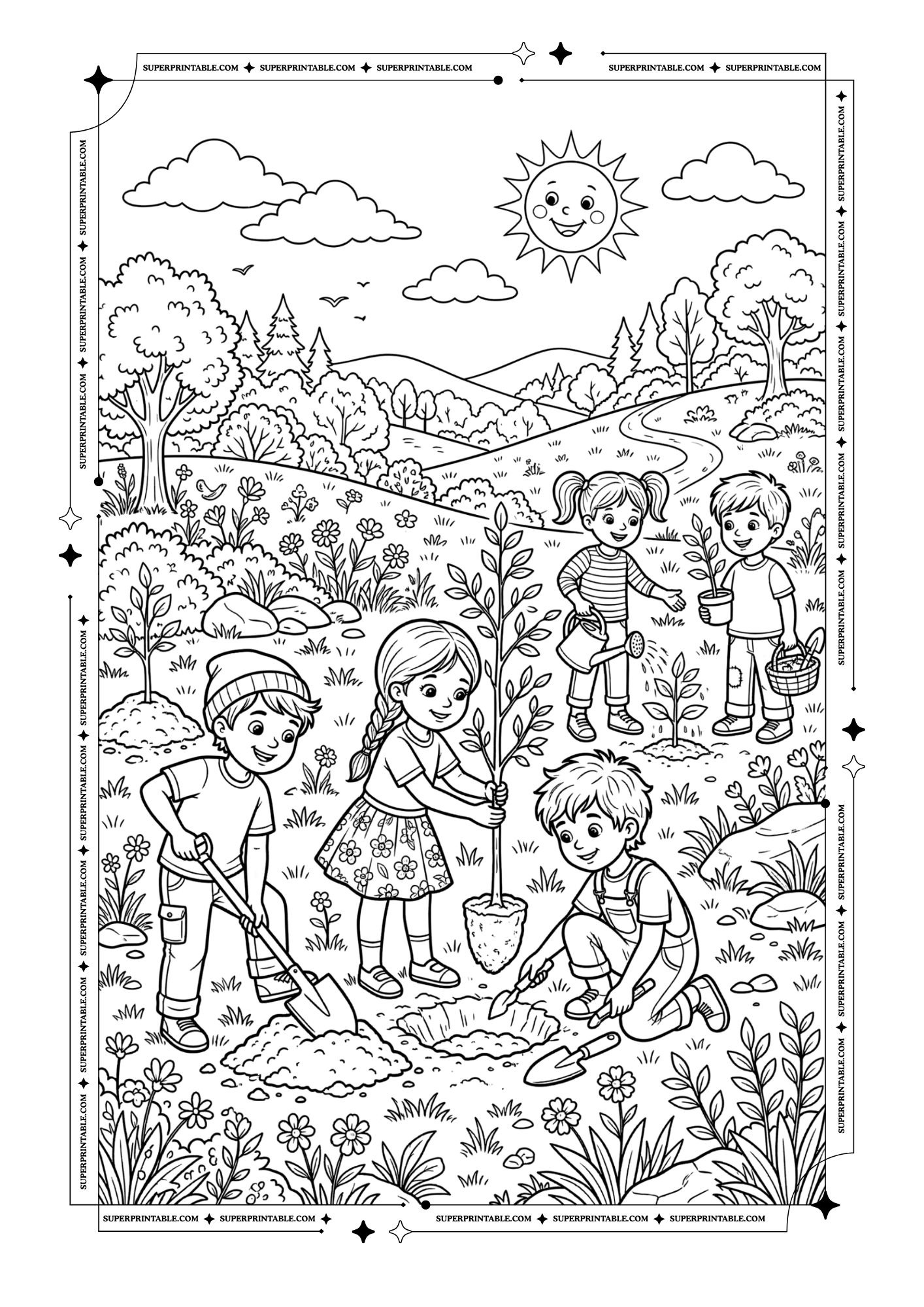 10 Earth Day Coloring Pages (Free PDF Printables)