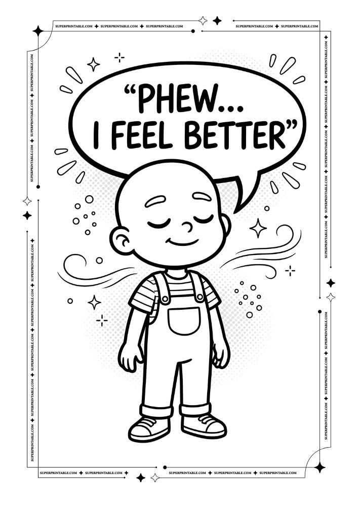Feelings Emotions Pop Art Coloring Pages 4
