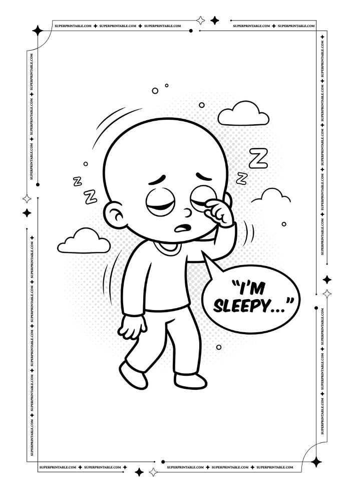 Feelings Emotions Pop Art Coloring Pages 8