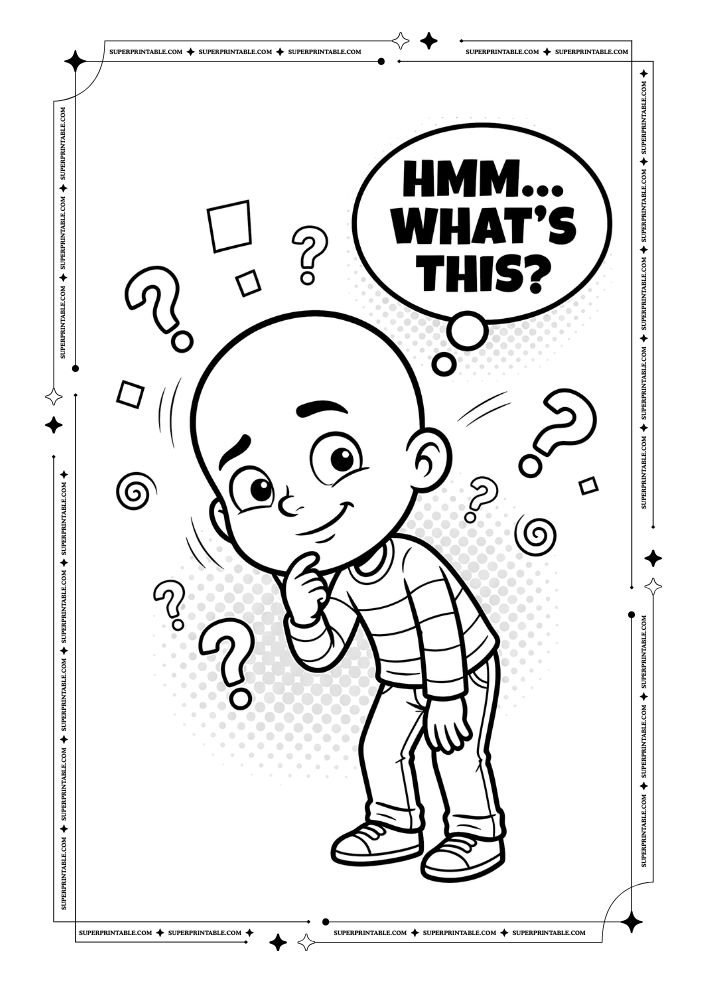 Feelings Emotions Pop Art Coloring Pages 9