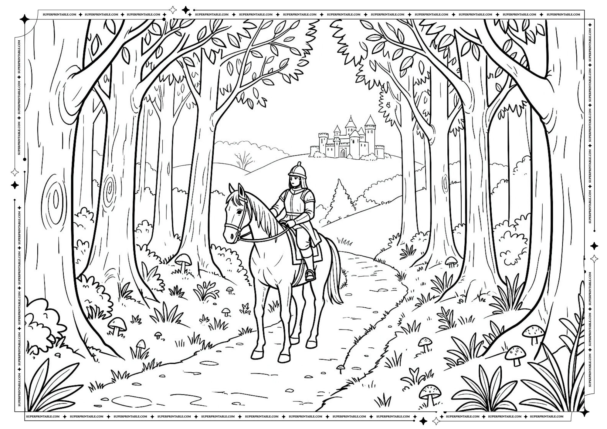 15+ Medieval Coloring Pages (Free PDF Printables)