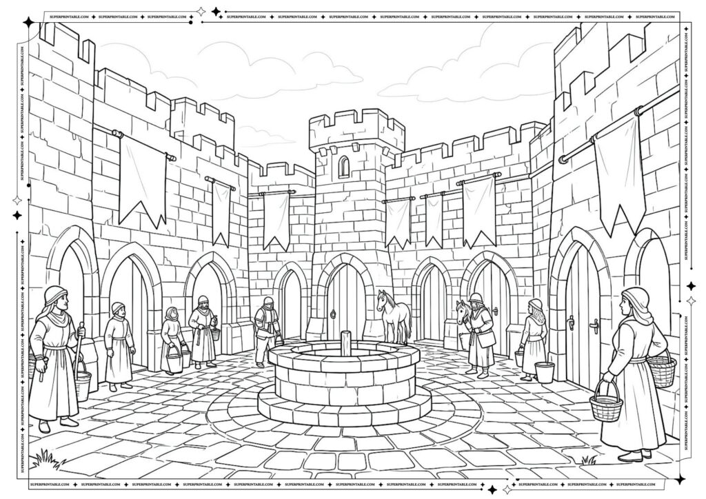 15+ Medieval Coloring Pages (Free PDF Printables)