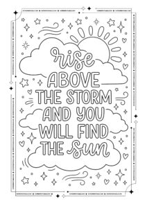 30 Positive Affirmation Coloring Pages (Free PDF Printables)