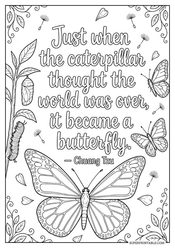 25 Mental Health Quotes Coloring Pages (Free PDF Printable)