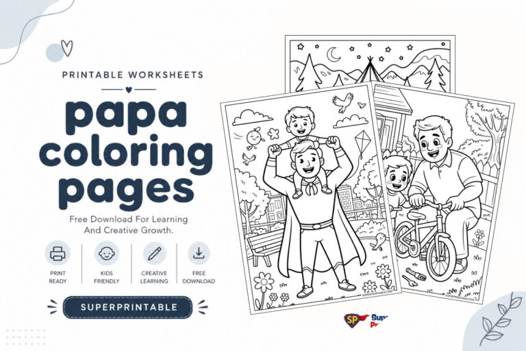 Papa Coloring Pages (Free PDF Printable)
