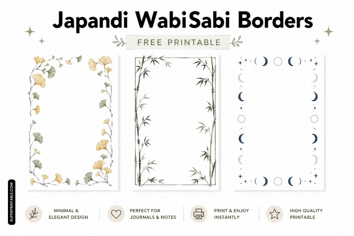 12+ Japandi WabiSabi Borders 