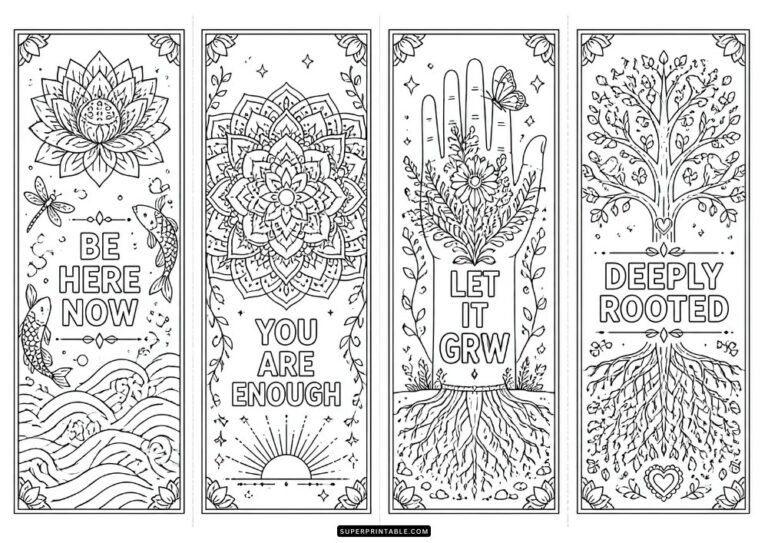 50+ Summer Bookmarks Coloring Pages (Free PDF Printables)