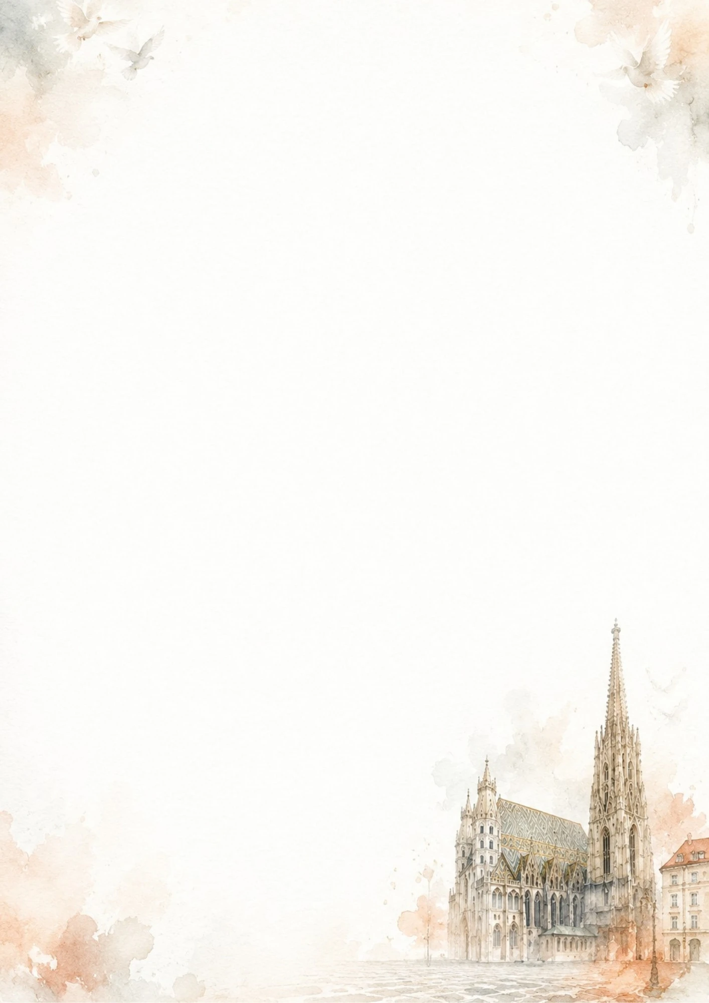 A watercolor sketch of St. Stephen
