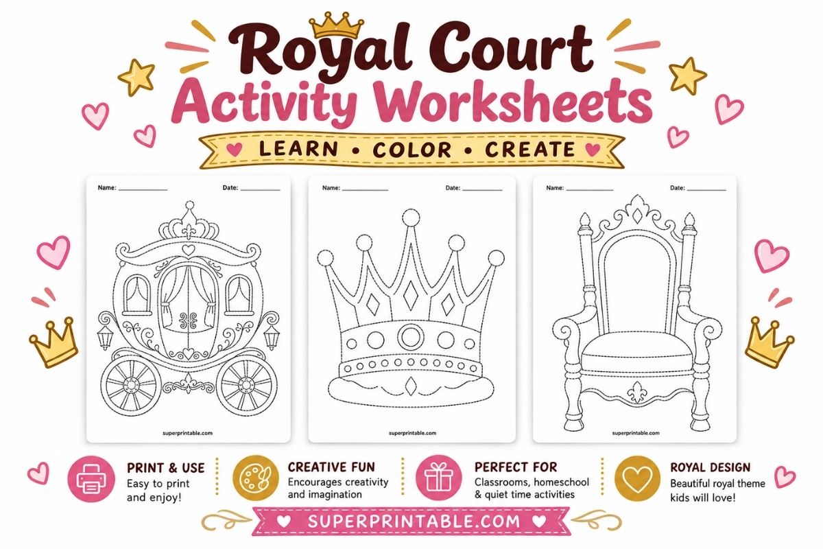 Free Royal Court Activity Worksheets