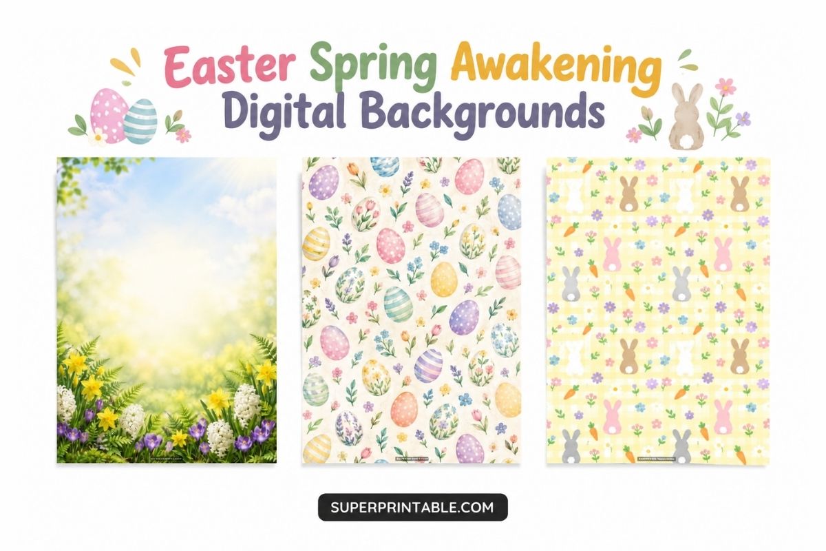 12+ Easter Spring Awakening Digital Backgrounds