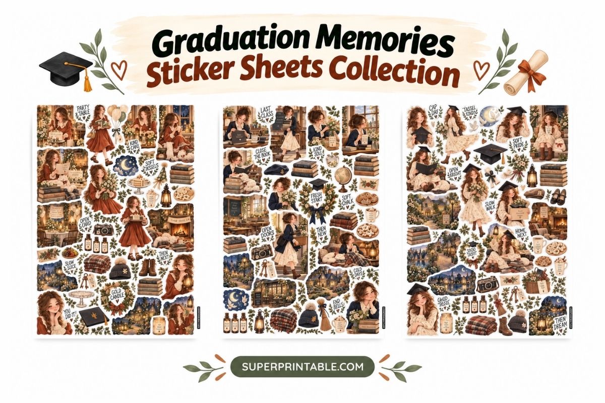 Graduation Memories Sticker Sheets Collection